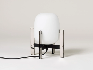CESTITA METÁLICA - LED Glass and Stainless Steel table lamp by Santa & Cole - view 3